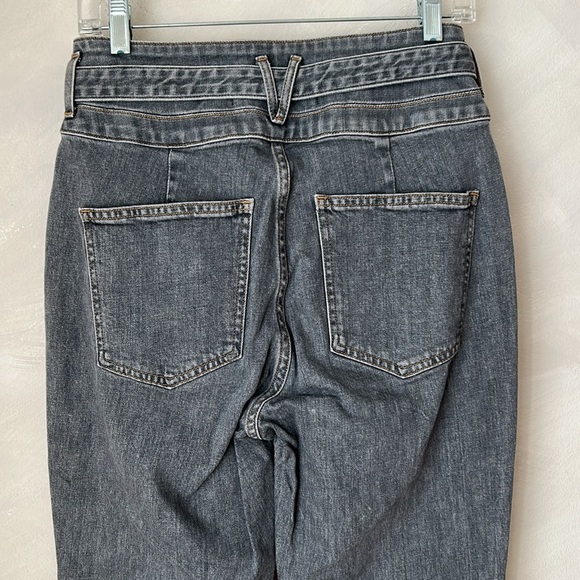 Veronica Beard Logan Straight Leg Jeans Tie Belt Extra High Rise 29 - Picture 11 of 11